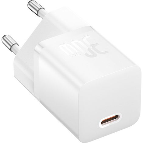 Cargador de pared USB-C GaN5 de 30 W con cable USB-C de 1 m y 100 W - Blanco (1/5)