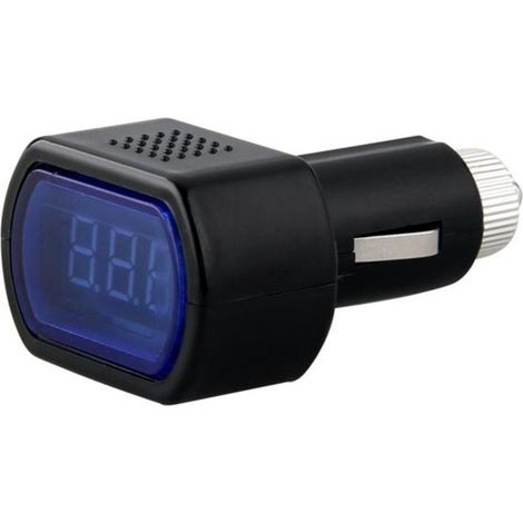 Mini car voltmeter/digital display car voltage tester/mini battery monitor/cigarette lighter battery voltmeter voltage monitor (1/4)