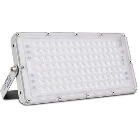 Projecteur ExtéRieur à Led 100W, Projecteur à Led Super Lumineux Blanc Froid 6500K-10000LM, Projecteur éTanche IP65, Pour Jardin, Garage, Terrain De Sport [Classe énergétique F] (1/5)