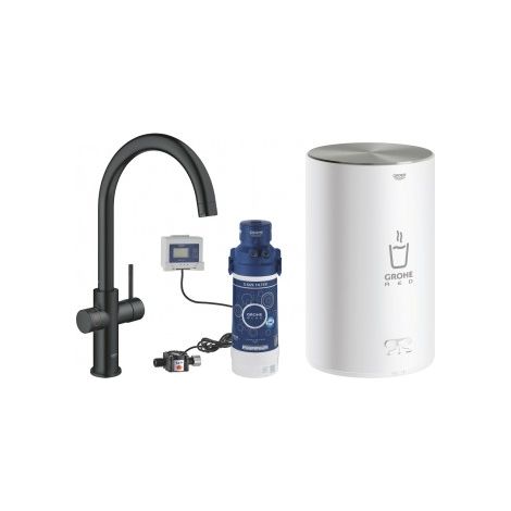Grohe Red Duo Miscelatore e boiler taglia M Nero, 30083KS1 (1/2)