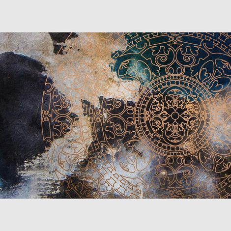 Papier peint intissé - Fumées bleues - 375x270 cm (1/4)