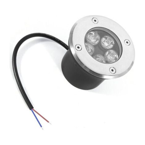 Spot encastrable extérieur 5W IP65 – Éclairage jardin, chemin, cour – Acier inoxydable, verre trempé – Lumière blanche chaude - 85-265V (1/5)