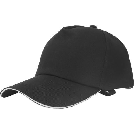 Ortviai Casque de protection léger avec coque intérieure ABS détachable, casquette de sécurité respirante et réglable en noir (1/5)