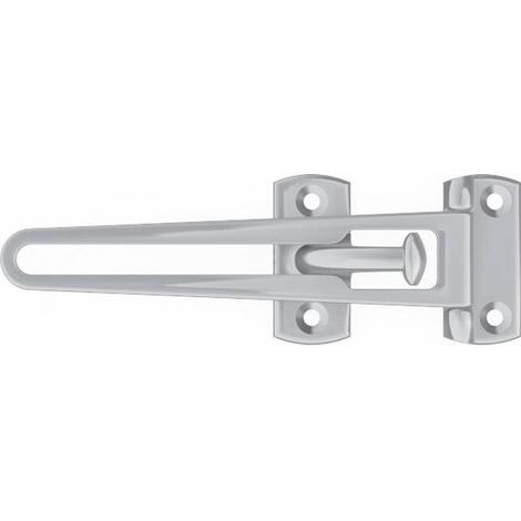 Entrebâilleur de sécurité MODERN pour porte à recouvrement chromé satiné - SOCONA - PR4