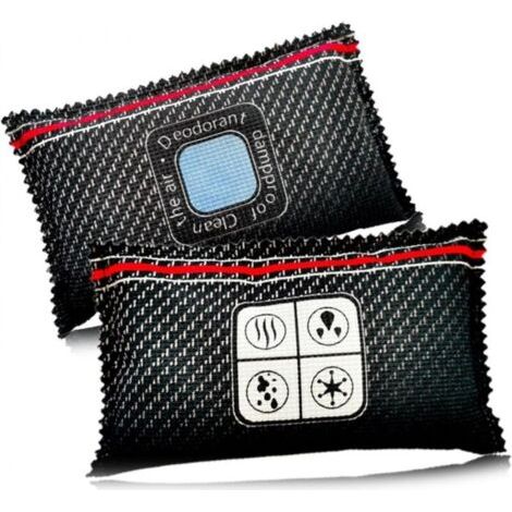 Déshumidificateur de Voiture et d’Intérieur - Absorbe l'Humidité et la Condensation pour Maintenir le Pare-Brise Dégagé - Contient 2 Sachets Réutilisables de 800 g