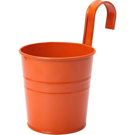 Maceta, 5 piezas, 600 ml, 10 x 10 cm, Cubo de metal, Maceta, Jardinera colgante, Maceta colgante de hierro, Cubo, Jardinera de metal (1/5)