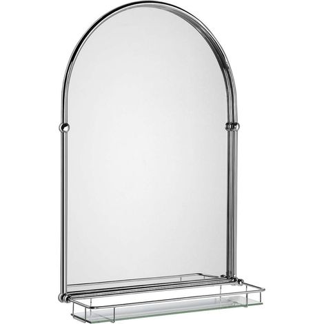Sapho - Specchio Tiga 480x670 mm, con ripiano, cromo HZ202 (1/4)