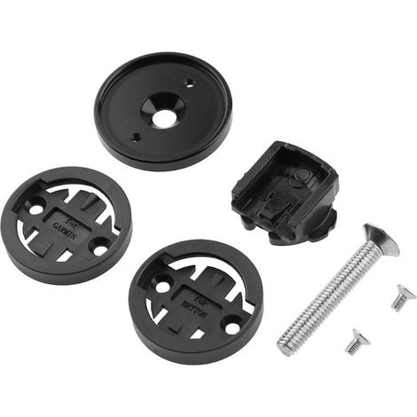 Support de guidon pour compteur vélo en aluminium CNC, noir, compatible Cateye et Garmin (1/5)