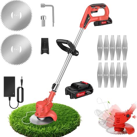 La tondeuse à gazon sans fil 21 V, équipée d'un moteur haute vitesse de 10 000 tr / min et d'une batterie de 1500 mAh, est le partenaire idéal pour l'entretien de votre jardin et de votre pelouse-roug