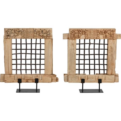 Decoracion Teca 60X10X78 Vertical Pieza Unica (1/5)