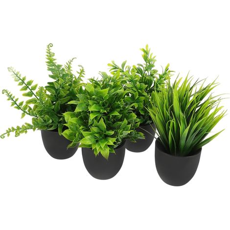 Künstliche Bonsai Pflanzen im 4 Stück Künstliche