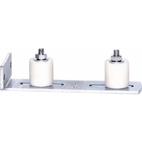 Estebro – Guide pour portail double à visser – 220 x 50 mm – Installation facile – Pour portes coulissantes avec rouleaux guides (1/2)