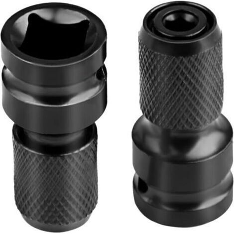 Impact Wrench Screwdriver Bit, Socket Wrench Adapter 1/2" Square to 1/4" Hex, for Impact Ratchet Wrench and Screwdriver Bit Holder Socket - 2 Pack (1/4)