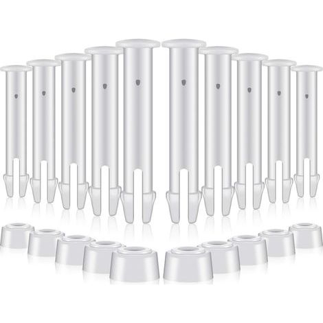 Packung mit 12 Kunststoff-Poolverbindungsstiften und Gummidichtungen, für Intex-Aufstellpools von 4,5 m bis 7,1 m, Serie 28270-28272 (12 Stück, S, 5,5 cm) (1/5)