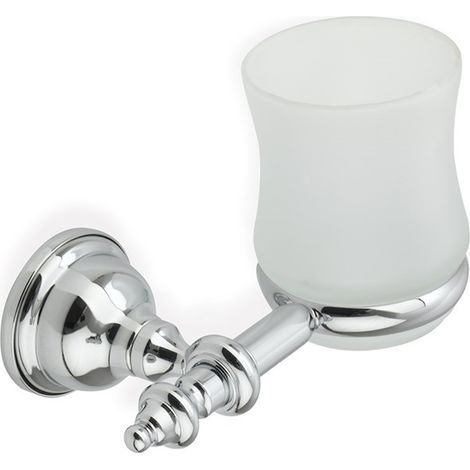 STILHAUS Elite porta bicchiere satinato per muro cromato codice prod: 000EL1008