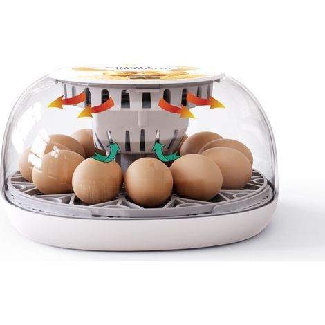Automatic Egg Incubator 4-12 Eggs, Automatic Egg Incubator, Automatic Egg Turning and Humidity Monitoring, Digital Farm Egg Incubator (1/4)