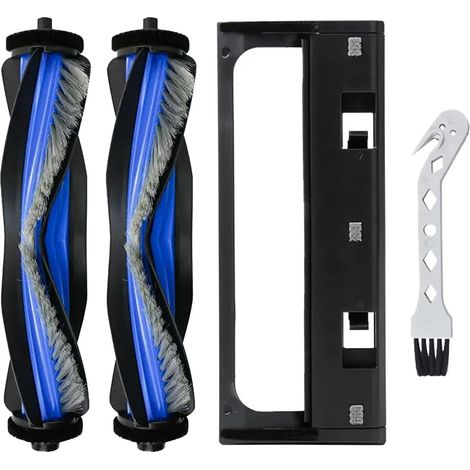 Accessoires pour Ecovacs Deebot T50 Pro Omni/ T50 Omni Gen2/ T50 Pro Omni Gen2 Aspirateur, T50 Pro Omni Pièces Détachées Brosse Principale 2 pièces et Couverture de Brosse Principale 1 pièce (1/5)