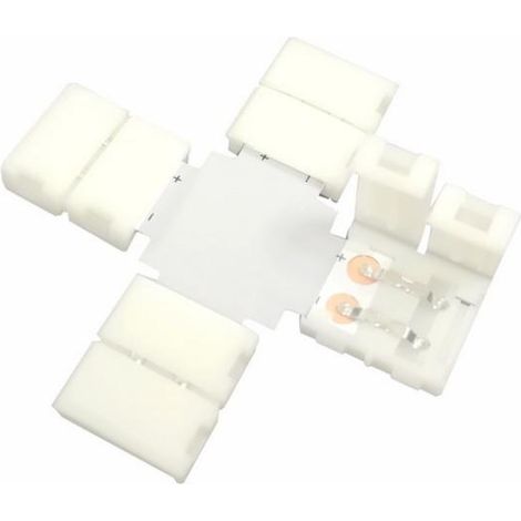 Connecteur en X Ruban LED 10mm IP20 - SILUMEN