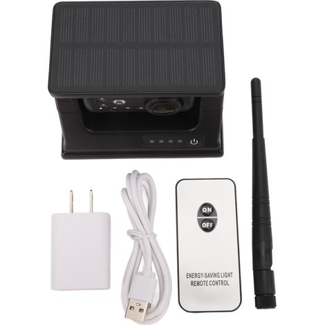 Ortviai Caméra de recul sans fil solaire magnétique rechargeable avec vision nocturne HD 1080P pour remorque, camping-car et camion