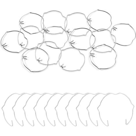 Anneaux de Fixation à Ressort de Lampe pour Spot GU10 MR16 Anneaux à Ressort de Retenu Anneau Clips pour Ampoule Halogène LED ou Spot Encastré Argenté (1/5)