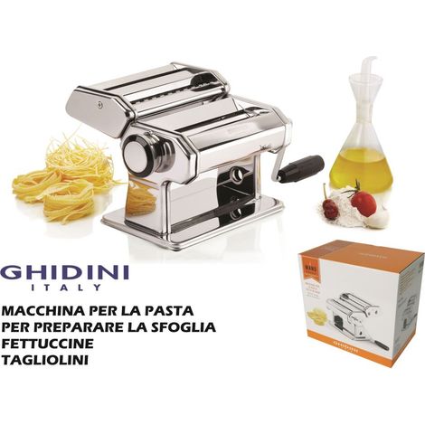 Ghidini macchina per pasta manuale easy sfoglia tagliatelle spaghettii