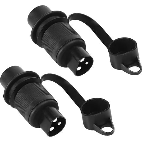 Spina per rimorchio a 3 pin da 12 V impermeabile con connessione solida, presa agricola a 3 pin da 12 V per trattore, camion, auto, roulotte, camper, veicoli utilitari