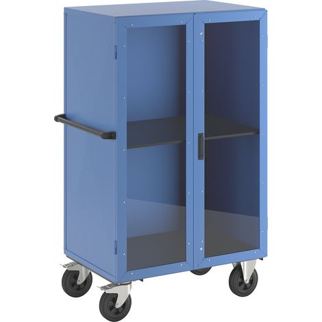 eurokraft pro, Armoire roulante, portes battantes en macrolon®