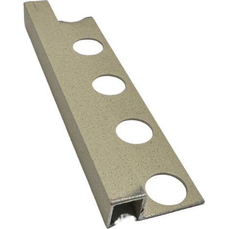 Profilo Quadro in Alluminio - Finitura Sabbia - Barra da 2,5 metri : Colore - Avorio, Modello - 12 MM