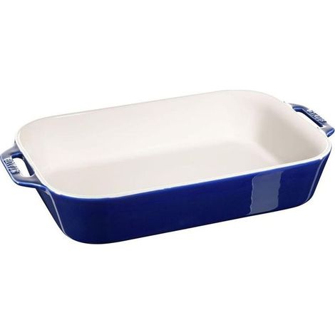 STAUB RSTC511 Pirofila Gratin Rettangolare in Ceramica 40 x 25 cm colore Blu Scura