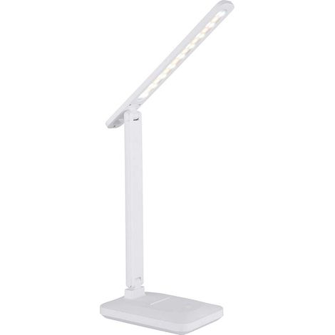 Tischleuchte Schlafzimmerlampe weiß Touchdimmer Akku verstellbar LED H 40,5 cm (1/5)