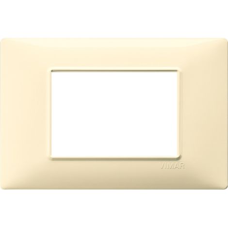 Vimar plana platte 3 module technopolymer cremefarben 14653.04