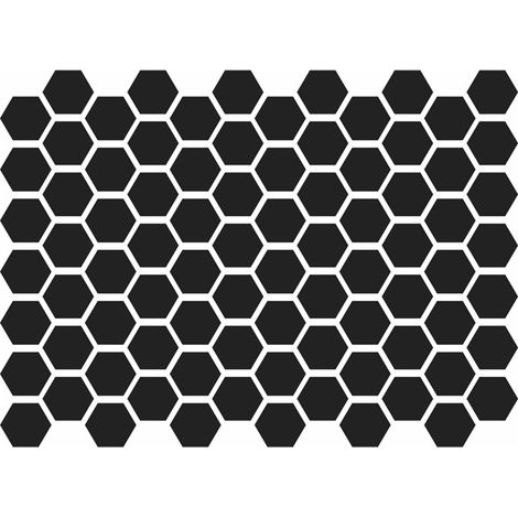 CCYKXA  Packung mit 1 reflektierendem Aufkleber, schwarz, für Helme, Reflektoren für Fahrräder, Roller, Kinderwagen (Sechseck)