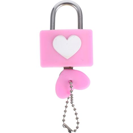 en forme de c ur avec cl rose sans certification petit et