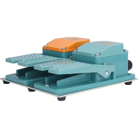 Interrupteur à pédale à réarmement automatique, 2 positions ouvertes, 2 positions fermées, en alliage d'aluminium avec connecteur, 15 A, 250 V (1/5)