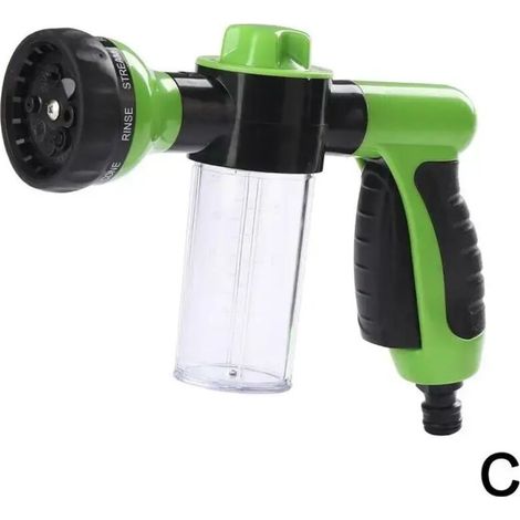 Pistolet de lavage à l'eau automatique - Nettoyage de voiture - 3 jets - Lance de mousse (1/5)