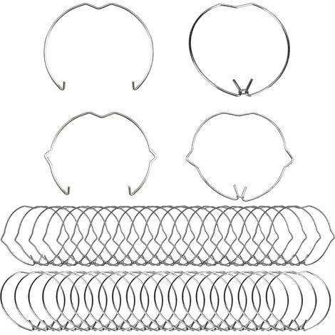 80 x LED Halogen Retaining Rings and Spring Clips (GU10 (1/5)