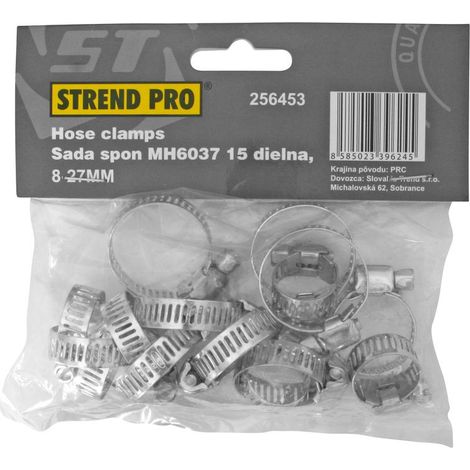 Schlauchschellen Satz Strend Pro HC515, 15-teilig, für Schlauch, 8-27 mm