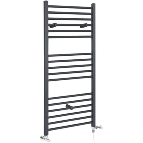 Hudson Reed Artle - Sèche-Serviettes Design Mixte Moderne Plat - Anthracite - 120 cm x 60 cm