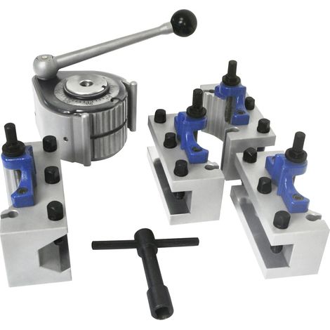 Jeu de 5 pcs tourelle porte-outils à changement rapide 40 positions – Pour tour à métaux 120-220 mm – Précision 0,01 mm – SWHA0 – Mw-Tech