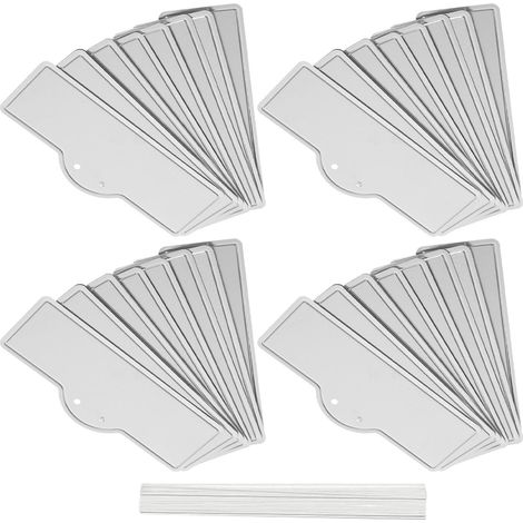 50 Pièces Étiquettes Métalliques pour Plantes Extérieures Marqueurs Aluminium Réutilisables Résistants Aux Intempéries pour Arbres Légumes et Fleurs Identification de Jardin (1/5)