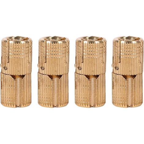 Lot de 4 charnières invisibles en cuivre pur 10 mm pour boîte à bijoux, boîte cadeau, plans de travail(10mm) (1/5)
