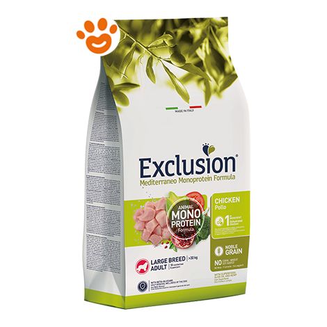 Exclusion Noble Mediterraneo Pollo taglia Grande 12Kg