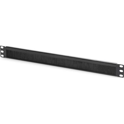 x 1U 19-inch Brushed Steel Black Cable Entry Panel for Network Cabinet (1/5)