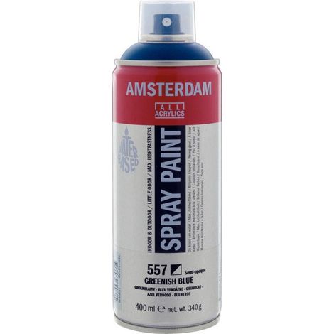 Bombe de peinture Amsterdam 400 ml bleu verdâtre (1/2)