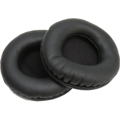 Universelle 65-mm-Ersatz-Ohrpolster für Kopfhörer, komfortabel, geräuschdämpfend, schwarz (1/5)