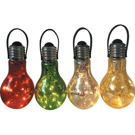 Glühbirne Stella, 9x18 cm, 5 Led, 1xAA, ohne Batterie, Packung 24 Stk. (1/2)