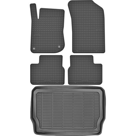Ensemble de tapis de sol en caoutchouc pour Peugeot 208 Berline (2012-2019) + tapis de coffre (1/5)