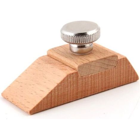 Generic Cale à Poncer en Bois, Fait à Main Cuir Artisanat Abrasif - Cuir Polissage Outil - DIY Bord Meulage Outil