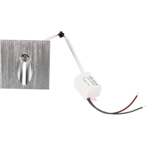 Projecteur LED encastré carré en aluminium étanche, réglable pour allée, perron, escalier - Blanc chaud 85-265V