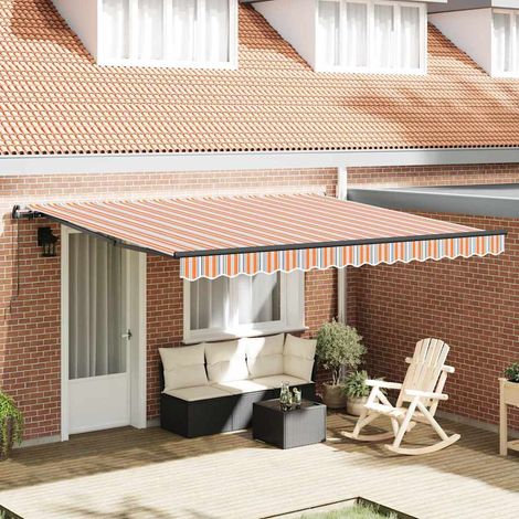 Toldo Retráctil Manual Multicolor 400 x 350 cm tela